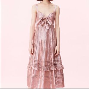 Stunning Rebecca Taylor Pink Metallic Dress
